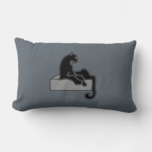 black Panther Lumbar Cushion (Front)