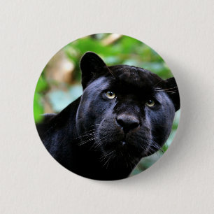 Black Panther Macro 6 Cm Round Badge