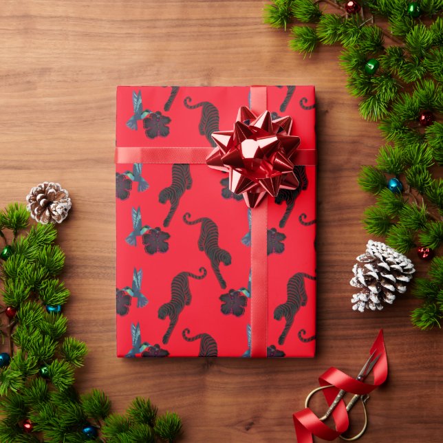 Black panther Maximalist Wrapping paper (Holiday Gift)