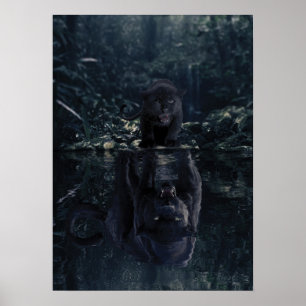 Black Panther Mindset Motivation Poster