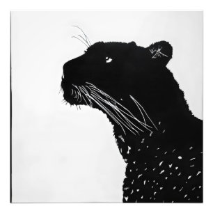 Black Panther Minimalism Photo Print