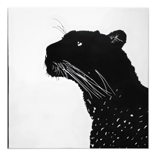 Black Panther Minimalism Photo Print (Front)