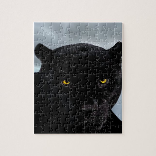 Black Panther Panthera Jigsaw Puzzle (Vertical)