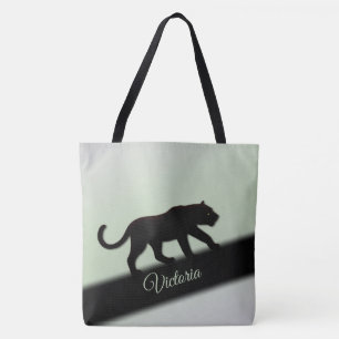 Black Panther Personal Name Tote Bag