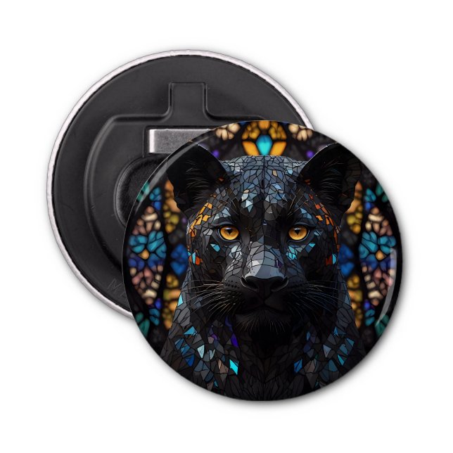 Black Panther Portrait  Bottle Opener (Front)