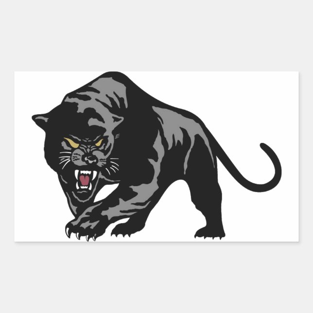 Black Panther Rectangular Sticker (Front)