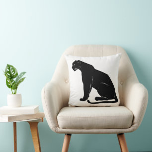 Black Panther Silhouette Cushion