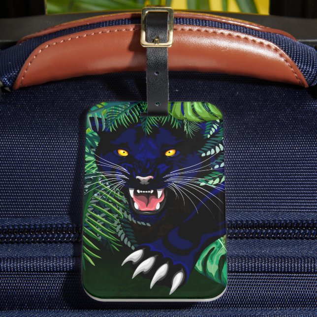 Black Panther Spirit of the Jungle Luggage Tag (Front Insitu 2)