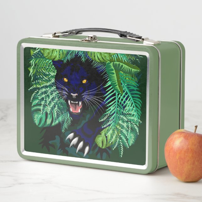 Black Panther Spirit of the Jungle Metal Lunch Box (In Situ)