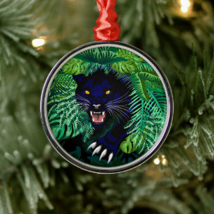 Panther christmas ornament clearance