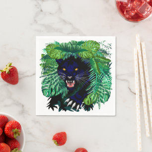 Black Panther Spirit of the Jungle Napkin