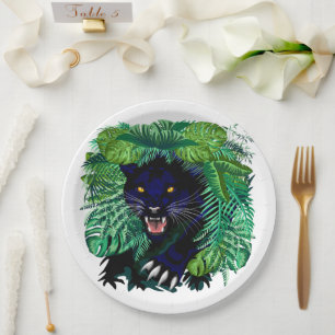 Black Panther Spirit of the Jungle Paper Plate