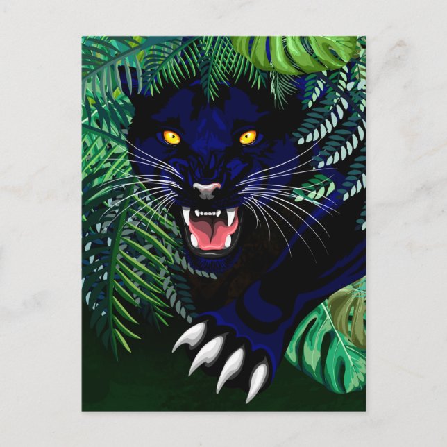 Black Panther Spirit of the Jungle Postcard (Front)