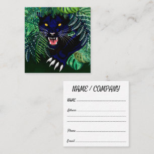 Black Panther Spirit of the Jungle Square Business Card