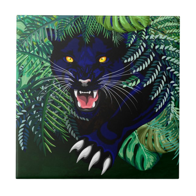 Black Panther Spirit of the Jungle Tile (Front)