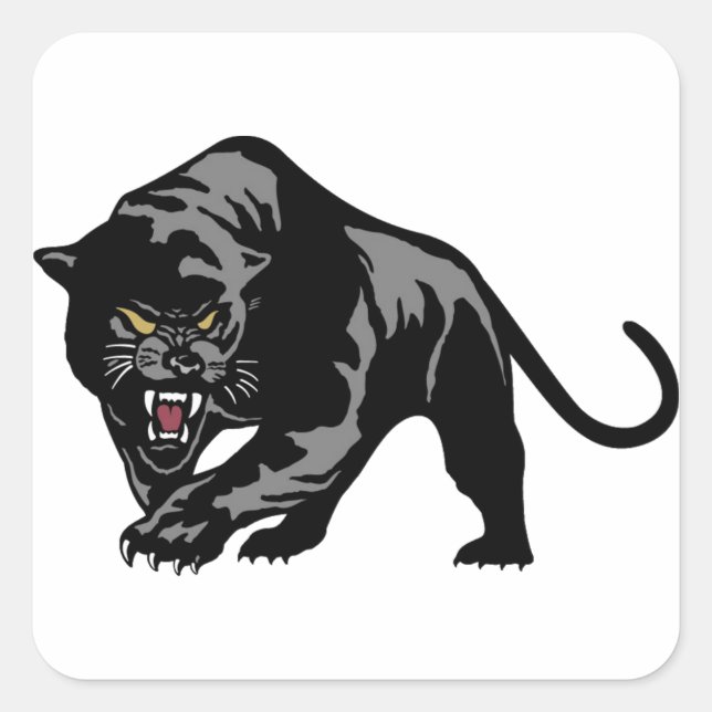 Black Panther Square Sticker (Front)