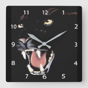 Black Panther Square Wall Clock