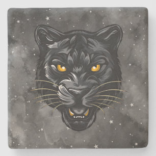 Black Panther Stone Coaster