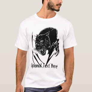 Black Panther T-shirt in Black and White