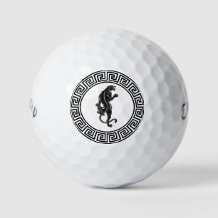 Black Panther Tattoo Golf Balls