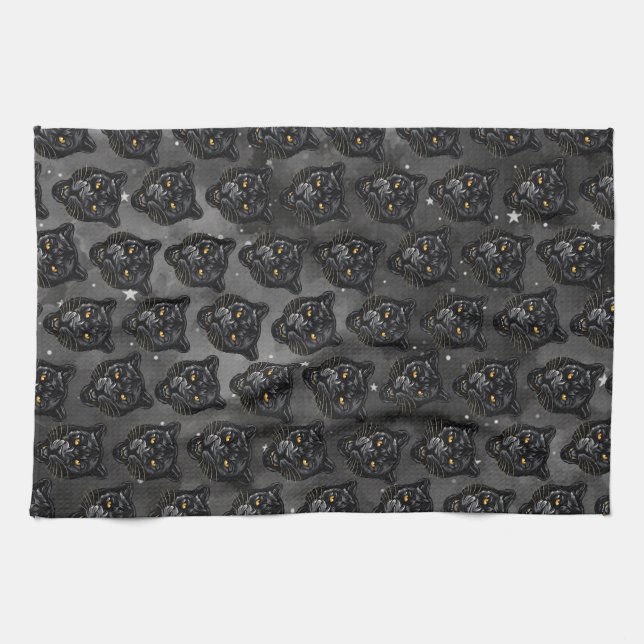 Black Panther Tea Towel (Horizontal)
