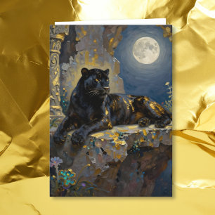 Black Panther Themed Happy Birthday Card