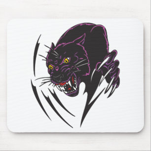 black panther tribal design mouse mat