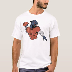 Black Panther with Football T-Shirt