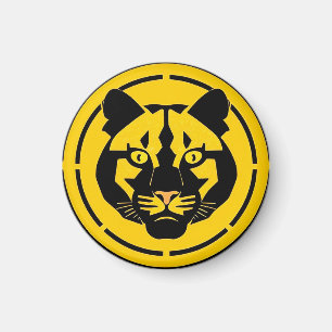 Black Panther with Intricate Artistic Details Magnet