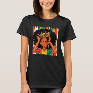 Black Paraprofessional Afro Melanin African Americ T-Shirt