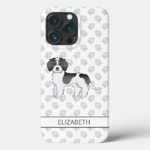 Black Parti-colour Mini Goldendoodle Dog & Name iPhone 13 Pro Case
