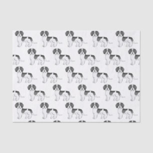 Black Parti-colour Mini Goldendoodle Dog Pattern Tissue Paper