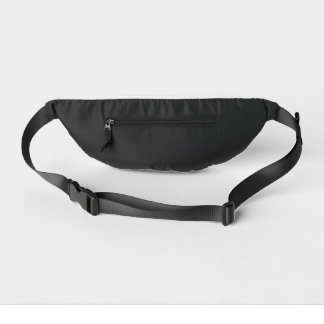 Black Pattern Line Cube Geometry Simple Bum Bags