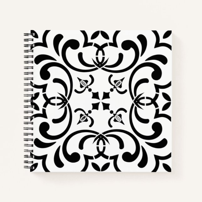 Black pattern notebook (Front)