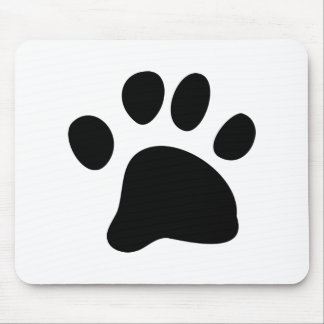 Black Paw Mouse Mat