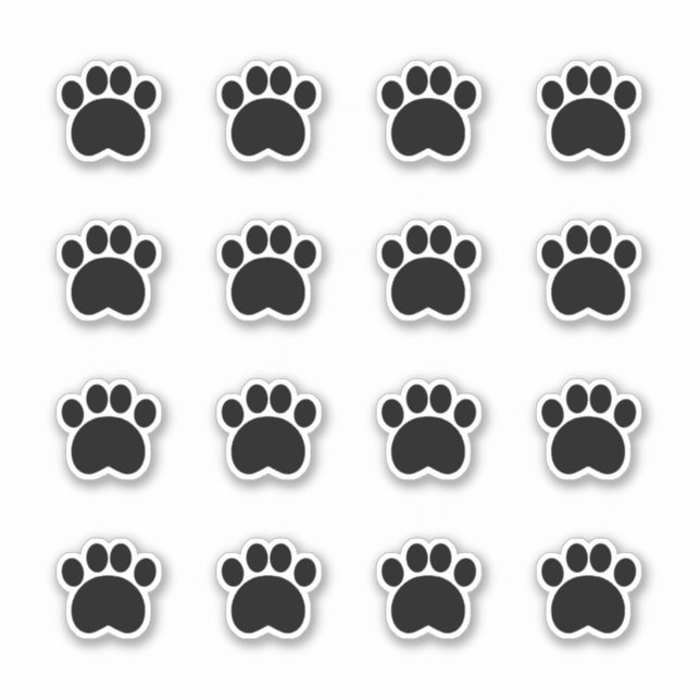Black paw print (Front)