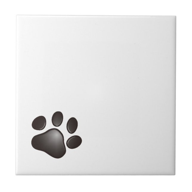Black Paw Tile (Front)