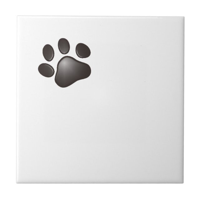 Black Paw Tile (Front)