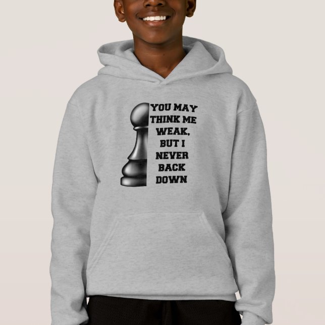 Black Pawn Chess Strength Resilience Strategy Powe (Front)