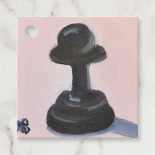 Black Pawn Favour Tags