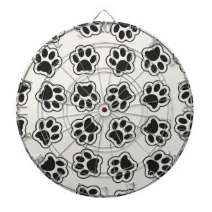 Black Paws, Dog Paws, Cat Paws, Outline Dartboard