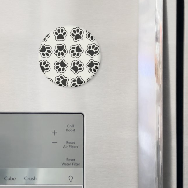 Black Paws, Dog Paws, Cat Paws, Outline Magnet (In Situ (Fridge))