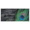 Black Peacock Velvet Background Wedding Program