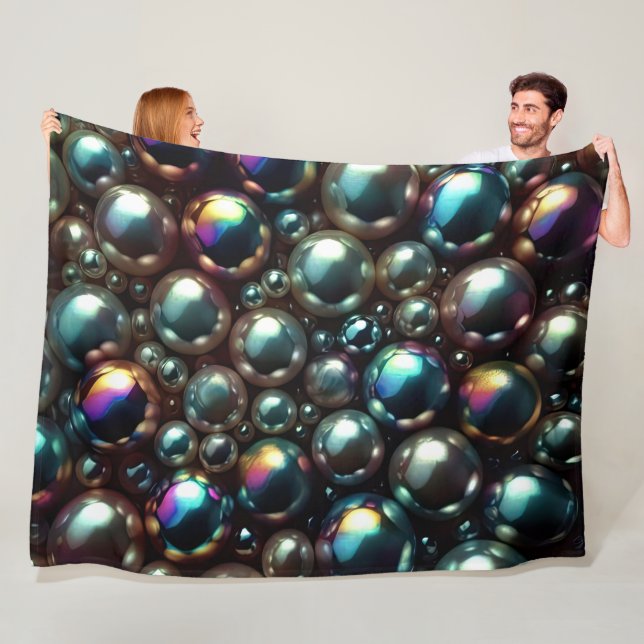 Black Pearls Fleece Blanket (In Situ)