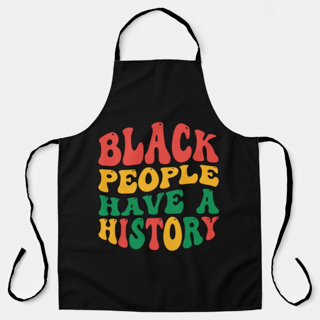 black_people_have_a_history_01 apron (Front)