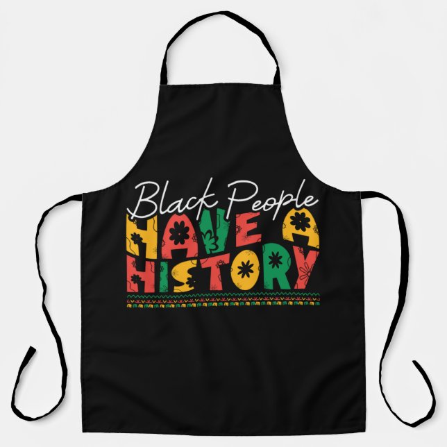 black_people_have_a_history_02 apron (Front)