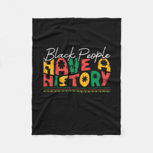 black_people_have_a_history_02 fleece blanket