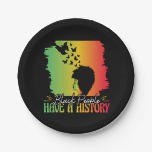 black_people_have_a_history paper plate