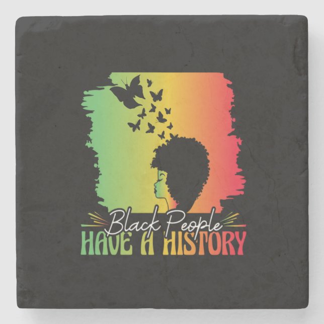 black_people_have_a_history stone coaster (Front)