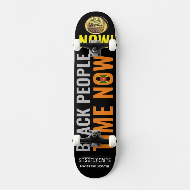 BLACK PEOPLE TIME NOW JMT Skateboard (Front)
